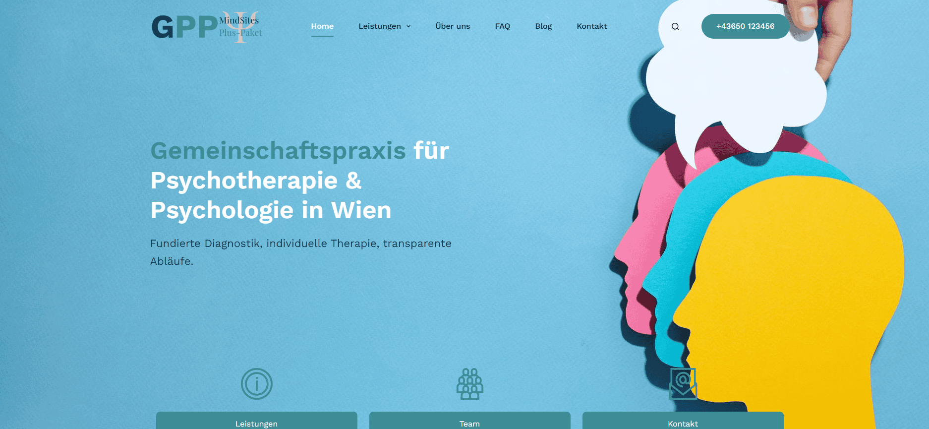 Screenshot: Plus-Paket Mindsites